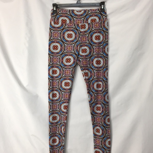 LuLaRoe Pants - LulaRoe Women’s Abstract Design Leggings One Size Like-NEW
